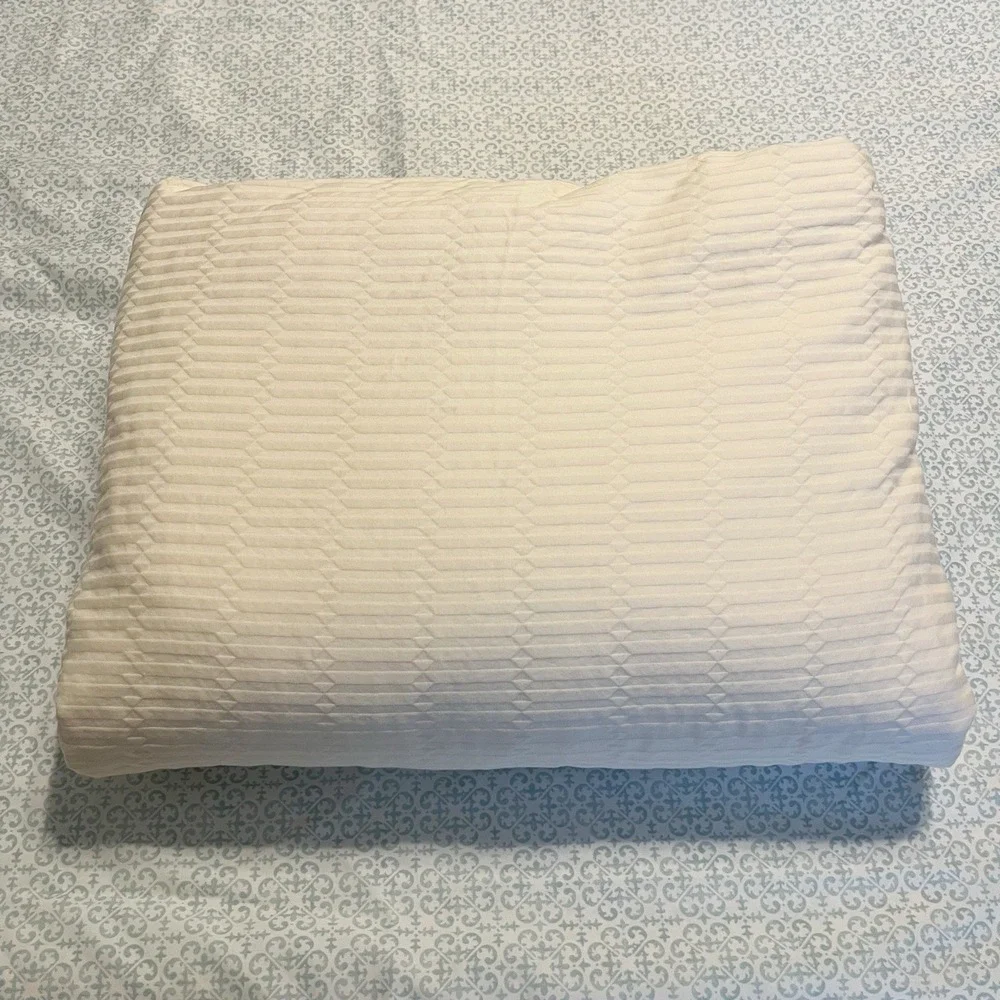 Ralph Lauren Green Label King Size Cream Duvet Cover Textured Pattern Cotton USA
